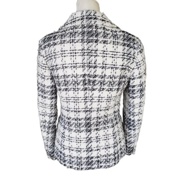 Talbots Women's Vintage Tweed Button Front Blazer Pockets Italian Fabric Sz 6 - Picture 2 of 4